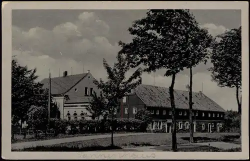 Ansichtskarte Schöneck (Vogtland) Ludwigs Fremdenhof Tannenhaus 1950