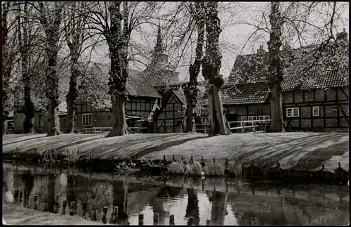 Ansichtskarte Boizenburg (Elbe) Partie Am Wallgraben DDR AK 1963/1958