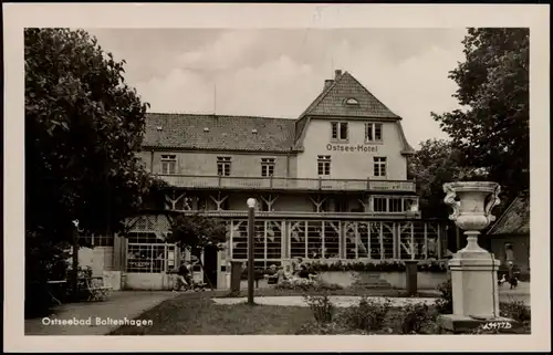 Ansichtskarte Boltenhagen Ostsee-Hotel zu DDR-Zeiten 1966/1955