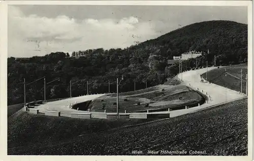 Ansichtskarte Wien Neue Höhenstraße Cobenzl. 1927  Stempel: Der Führer in Wien