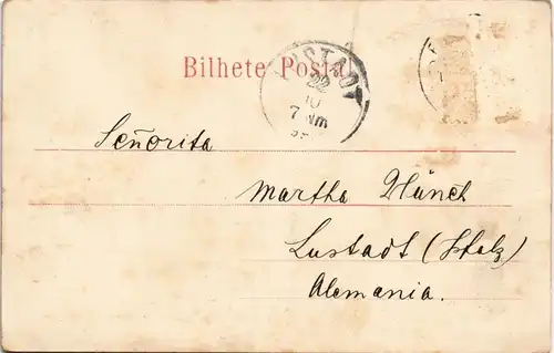 Postcard Funchal Blick auf die Stadt 1900