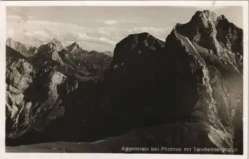 Ansichtskarte Pfronten (Allgäu) Aggenstein mit Tannheimergruppe 1937