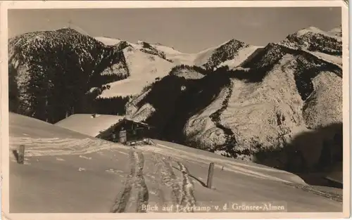 Ansichtskarte Neuhaus (Schliersee) Blick auf Jägerkamp Grünsee-Almen 1939