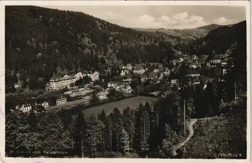 Ansichtskarte St. Blasien vom Weissenstein 1937