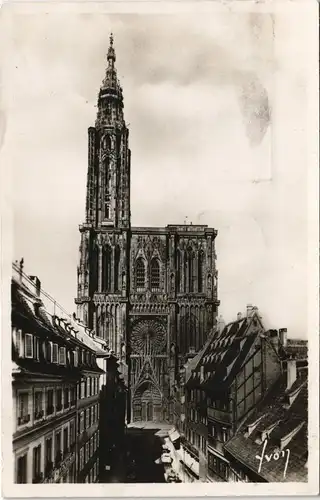 CPA Straßburg Strasbourg Kathedrale, Straße 1937
