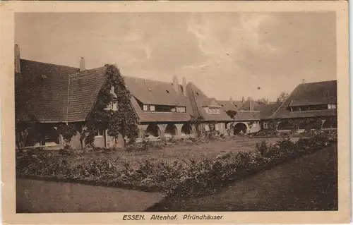 Ansichtskarte Rüttenscheid-Essen (Ruhr) Kolonie Altenhof Pfründhäuser 1914
