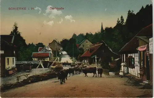 Ansichtskarte Schierke Dorfstraße 1910