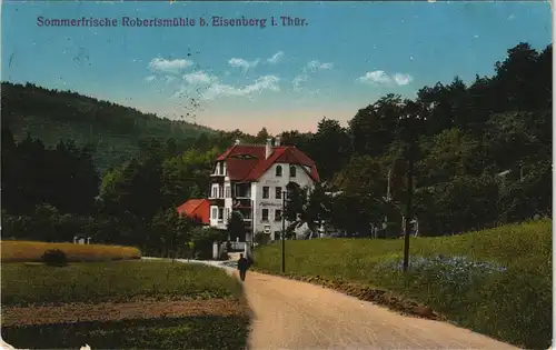 Ansichtskarte Eisenberg (Thüringen) Sommerfrische Robertsmühle 1919
