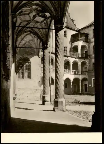 Ansichtskarte Neuburg (Donau) Arkaden des Westflüges - Schloßhof 1964