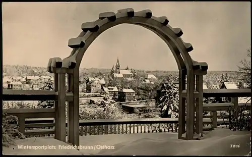 Ansichtskarte Friedrichsbrunn Panorama-Ansicht zur Winterzeit, DDR AK 1960