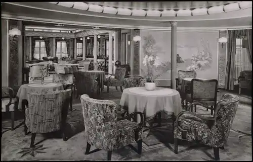 DoppelschraubenDampfer MS Caribia Hamburg-Amerika Linie Gesellschaftszimmer 1930