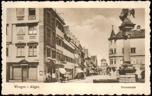 Ansichtskarte Wangen Herrenstraße 1927