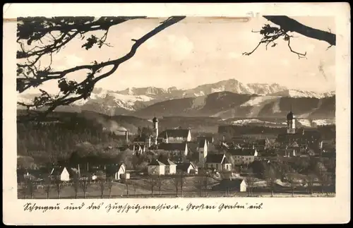 Ansichtskarte Schongau Stadtblick 1941