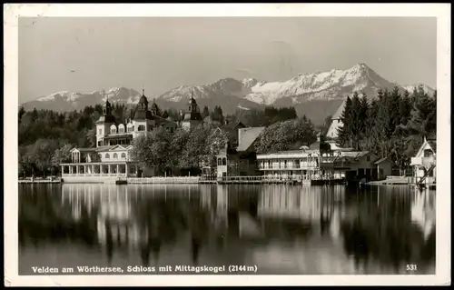 Velden am Wörther See Vrba na Koroškem Schloß, Restaurant 1938