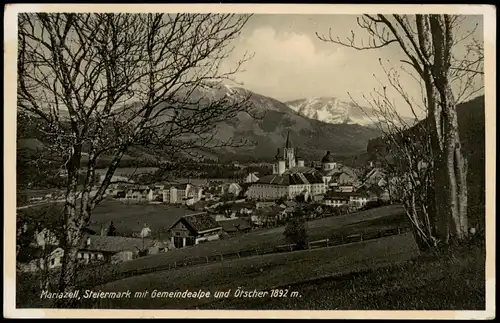 Ansichtskarte Mariazell Partie an der Stadt 1912