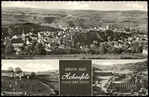 Ansichtskarte Hohenfels 3 Bild: Stadtpartien 1960