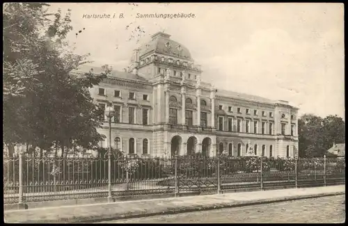 Ansichtskarte Karlsruhe Sammlungsgebäude 1913