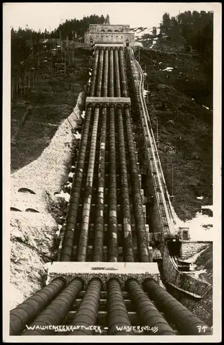 Kochel am See Kraftwerk Walchensee - Wasserschloß 1933 Privatfoto