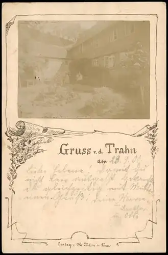 Ansichtskarte Thran-Bodenwerder Haus 1900 Privatfoto