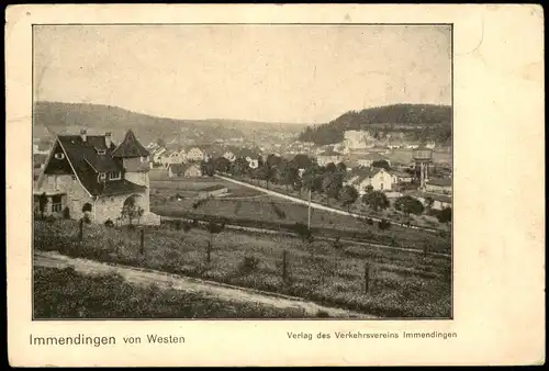 Ansichtskarte Immendingen Stadt von Westen 1917