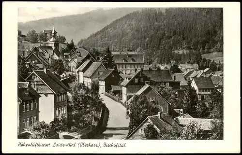 Ansichtskarte Lautenthal Straßenpartie Bischofstal 1964