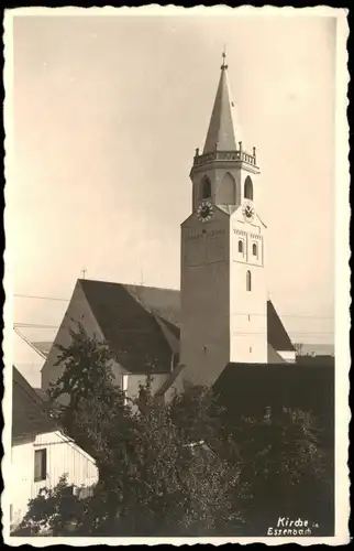 Ansichtskarte Essenbach Partie an Der Kirche 1940