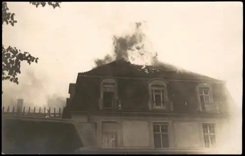 Ansichtskarte Bad Pyrmont Brennendes Haus 1911