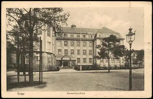 Ansichtskarte Trier Gewerbeschule 1914