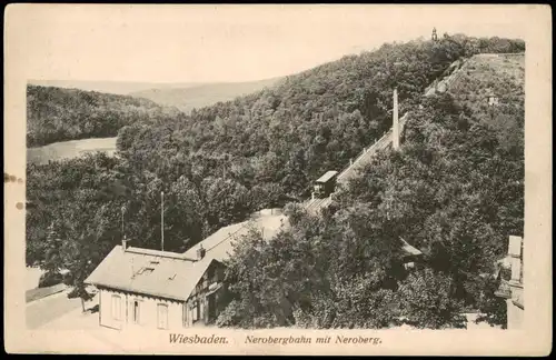 Ansichtskarte Wiesbaden Nerobergbahn 1912