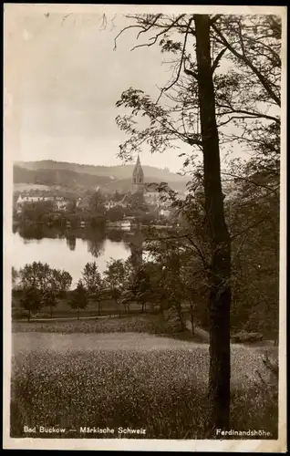 Ansichtskarte Buckow (Märkische Schweiz) Stadt von der Ferdinandshöhe 1938