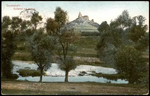 Ansichtskarte Gerolstein Kylpartie mit Auburg 1915  gel. Feldpost Essen Ruhr