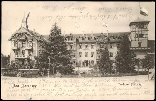 Ansichtskarte Bad Harzburg Kurhotel Juliushall 1903