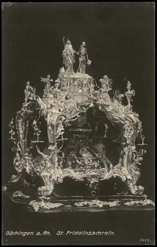 Ansichtskarte Bad Säckingen St. Fridolinsschrein. 1922