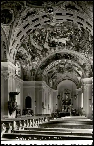 Ansichtskarte Telfes im Stubai Kirche - Innenansicht 1963
