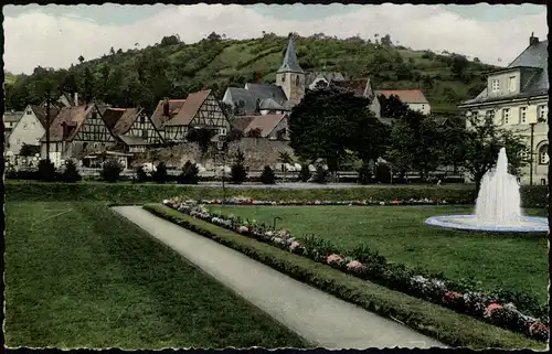 Ansichtskarte Bad Orb Stadt von der Parkanlage 1963