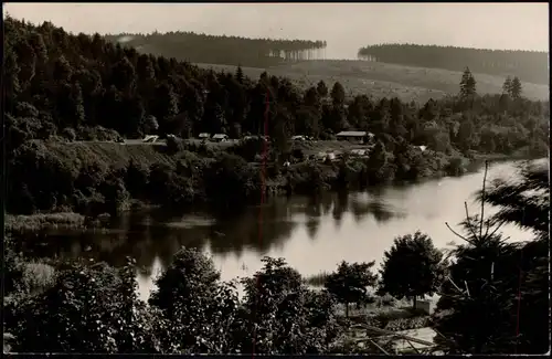 Ansichtskarte Osterode (Harz) Zeltplatz Sösetalsperre 1955