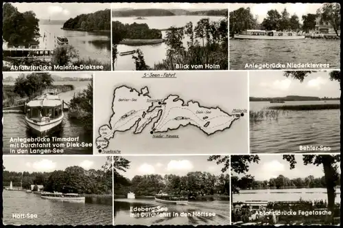 Ansichtskarte Malente MB Ausflugsboot, Anleger - Gremsmühlen 1960