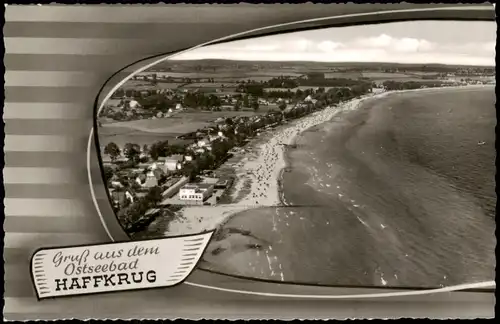 Ansichtskarte Haffkrug-Scharbeutz Luftaufnahme Luftbild 1961