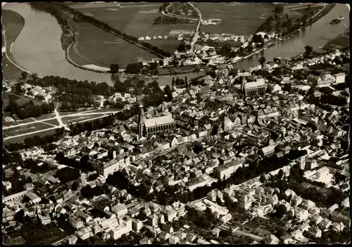 Ansichtskarte Straubing Luftbild 1960