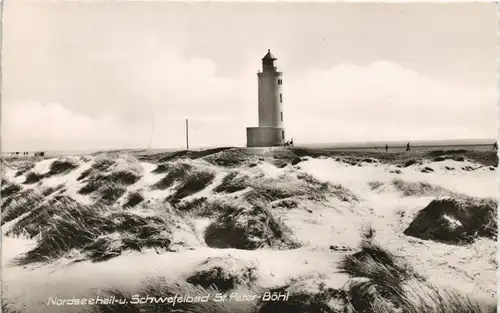 Ansichtskarte St. Peter-Ording Dünen Böhl Leuchtturm 1965