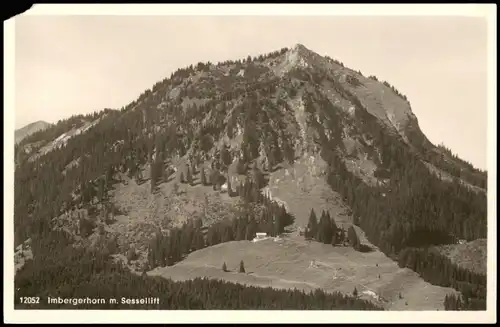 Ansichtskarte Bad Hindelang Sessellift-Bergstation 1410m 1932