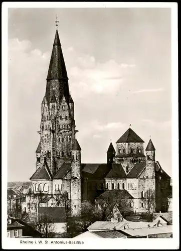 Ansichtskarte Rheine Basilika 1957