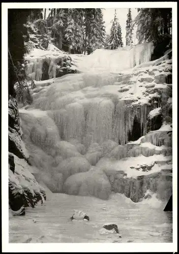 Schreiberhau Szklarska Poręba Zackelfall aus schlesischen Kalender 1966