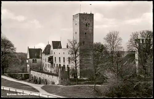 Ansichtskarte Grünwald (Oberbayern) Schloß 1963