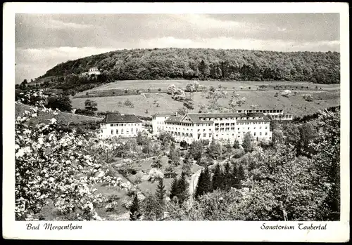 Ansichtskarte Bad Mergentheim Taubertal Sanatorium 1955