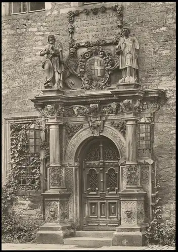 Ansichtskarte Merseburg Schloss - Portal 1972