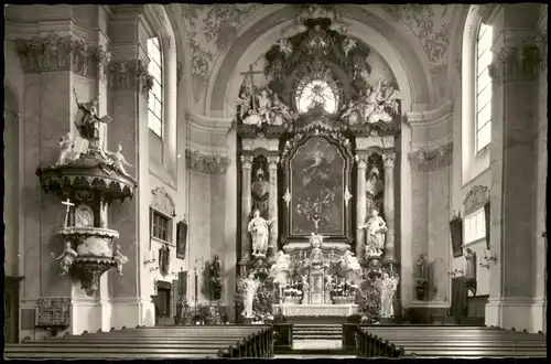 Ansichtskarte Obernzell Kirche - Innen 1963