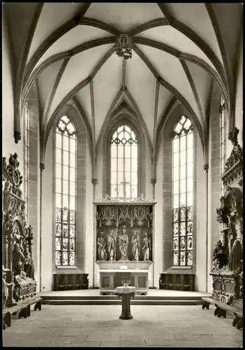 Ansichtskarte Öhringen Stiftskirche / Chor mit Hochaltar 1963