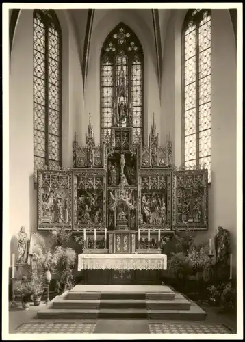 Ansichtskarte Offenburg Altar - Kirche 1961