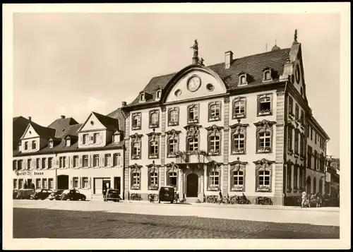 Ansichtskarte Offenburg Rathaus - Autos 1965